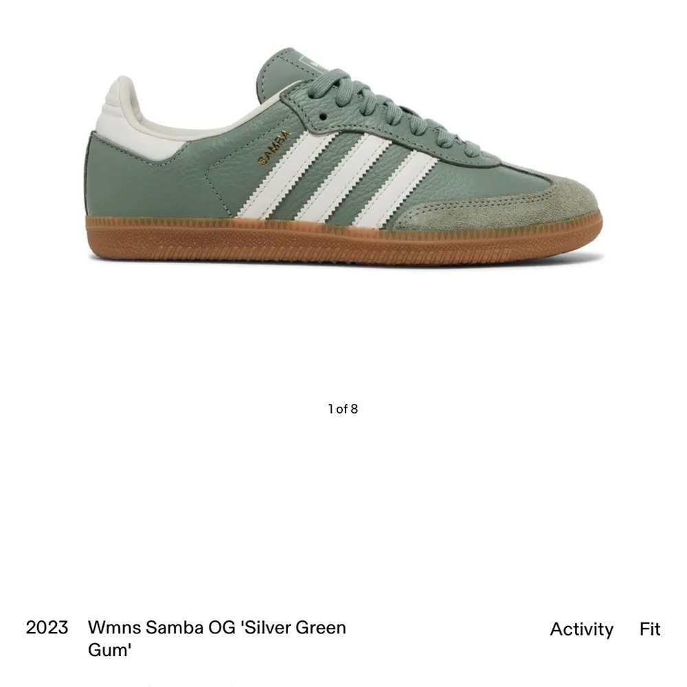 Adidas Samba OG Silver Green Sneakers